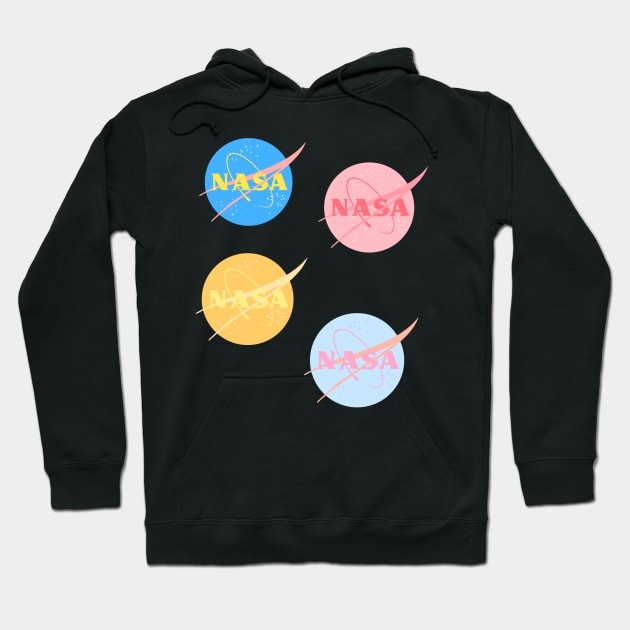 NASA Sticker Pack Hoodie by JuliesDesigns